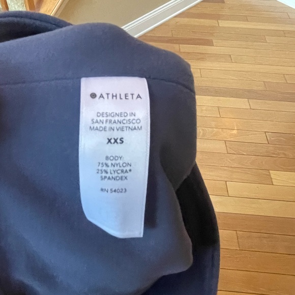 Like New XXS Athleta Ultra High Rise Elation 7/8 Blue Tight - Picture 6 of 11